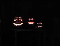 3 Jack-O-Lantyerns